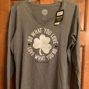 NWT - Life is Good Long Sleeve Tee - Size L